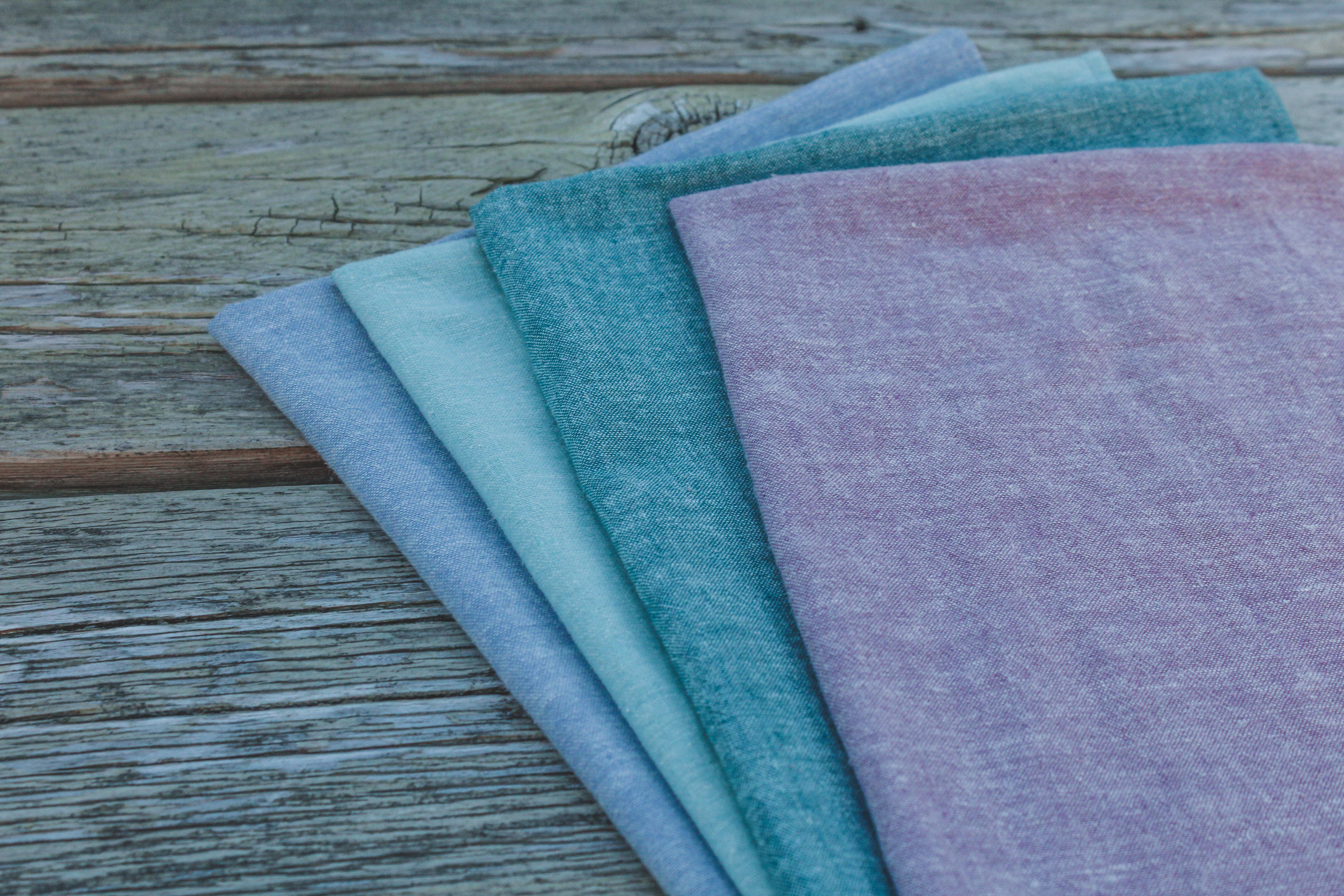 Organic Cotton & Hemp Tea Towels - Single and Packs from Kindred Coast stack