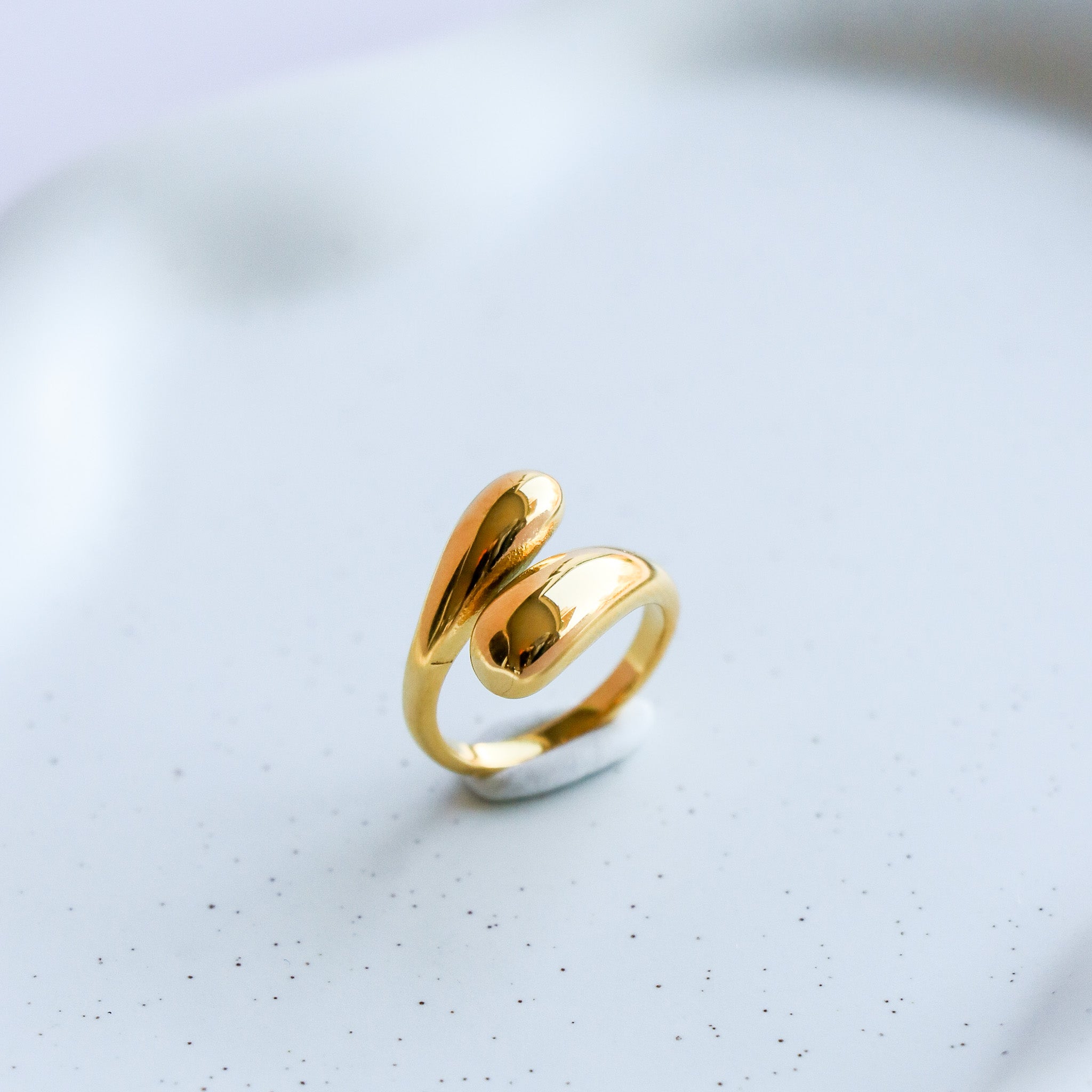 Open Ring – La Nocerra, Gold-Plated Stainless Steel | HoraceJewelry