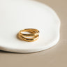 Double-Band Ring – La Palua, 18K Gold-Plated Steel | HoraceJewelry