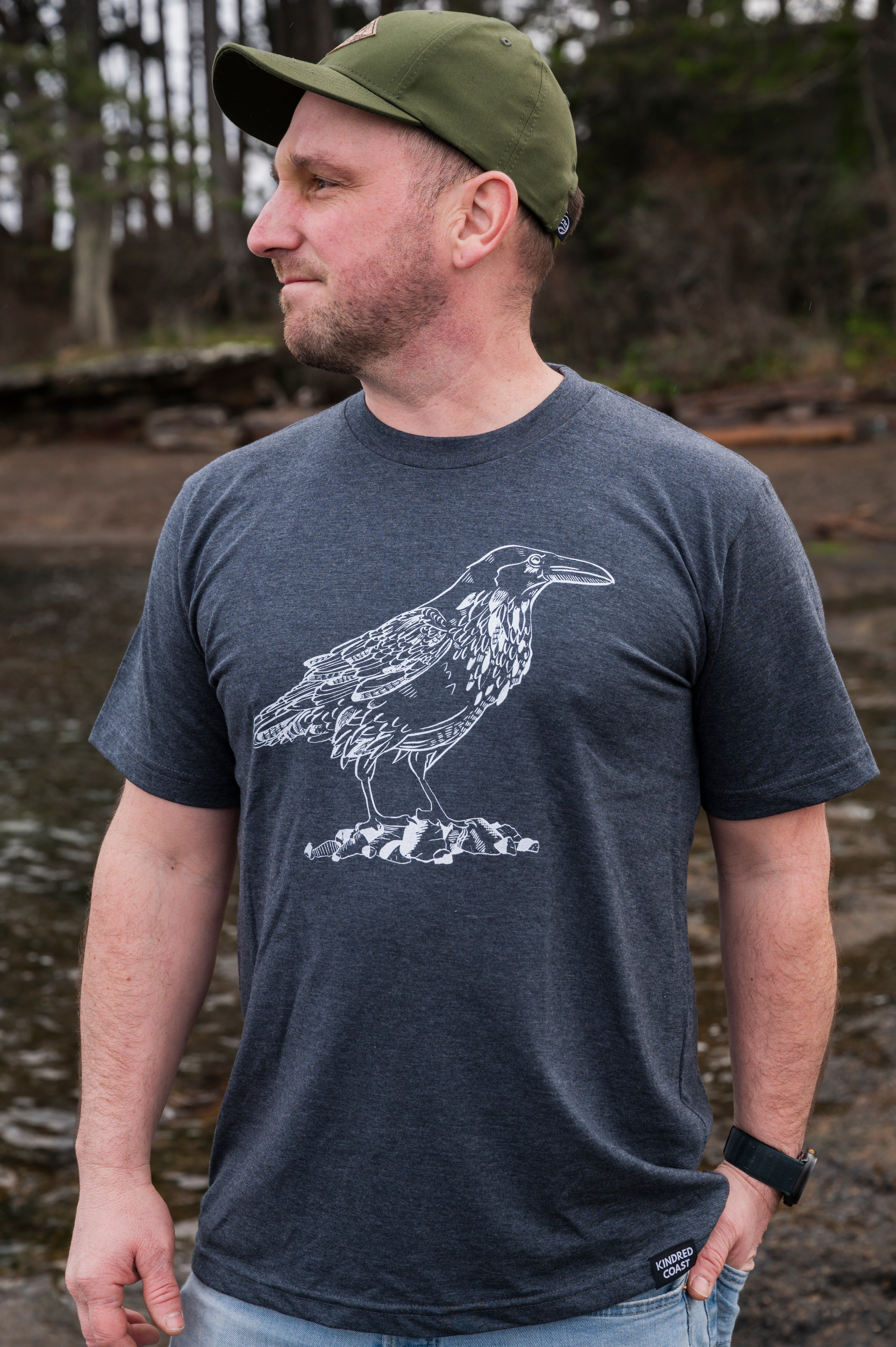 Kindred Coast - RAVEN - Unisex Eco Tee  grey