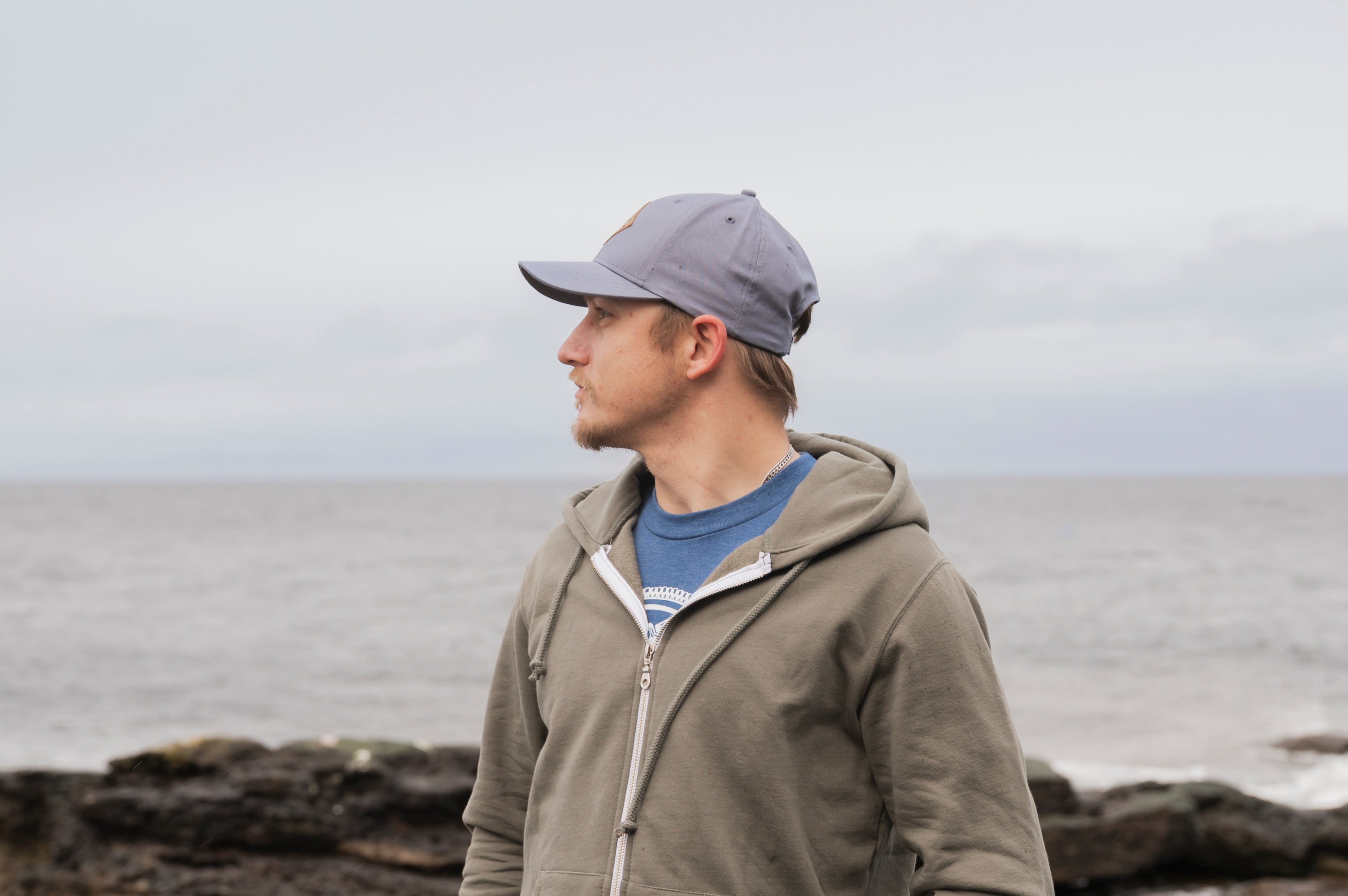 Zip Up Organic Cotton Hoodie- Blank Apparel  - Sage Kindred Coast