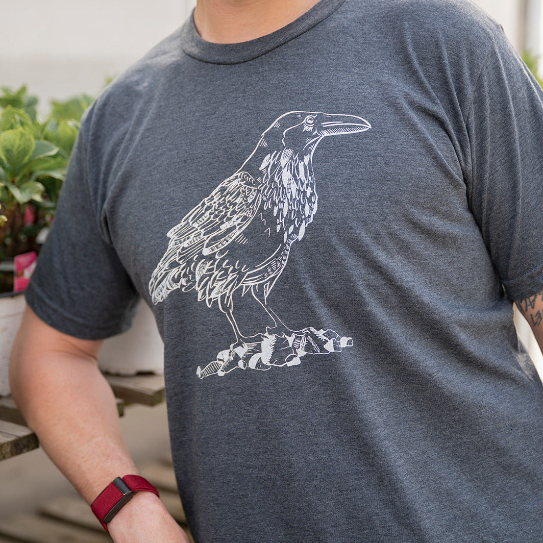 Kindred Coast - RAVEN - Unisex Eco Tee grey side