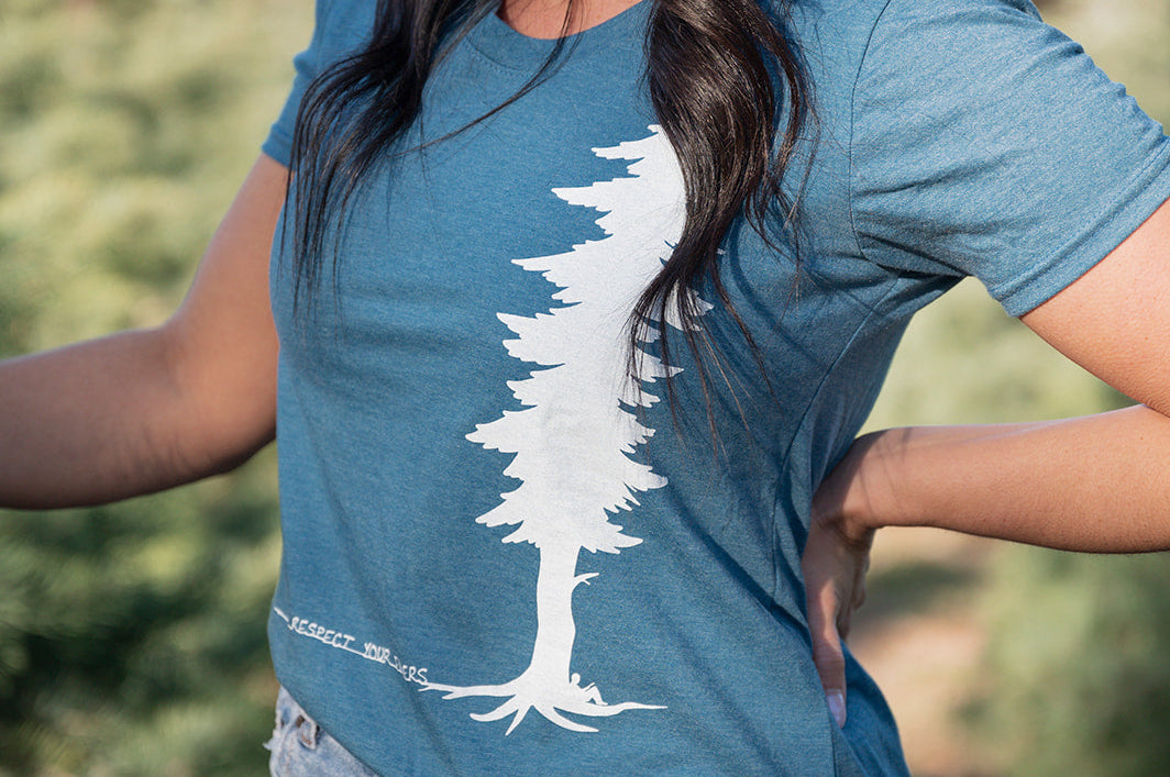 ELDERS - Women's Eco Tee blue Kindred Coast blue
