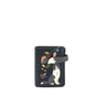 Espe Vegan Corp Black wallet with a dog design on a white background