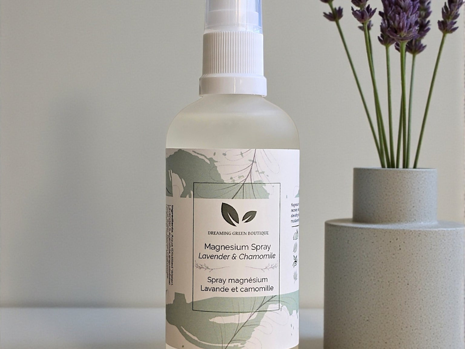Lavender & Chamomile Magnesium Spray Dreaming Green Boutique