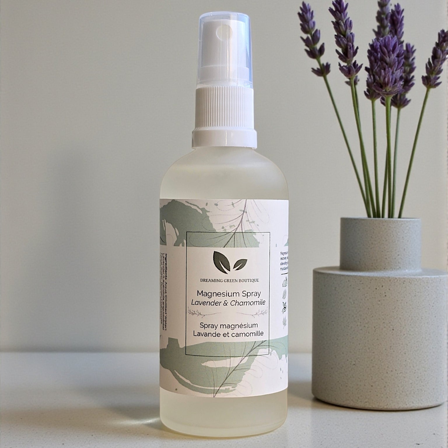 Lavender & Chamomile Magnesium Spray Dreaming Green Boutique