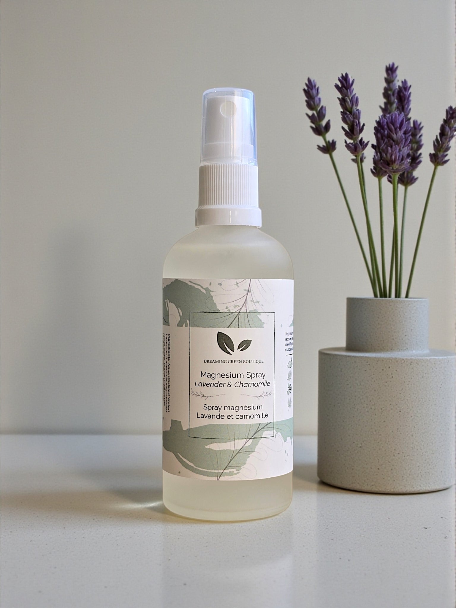 Lavender & Chamomile Magnesium Spray Dreaming Green Boutique