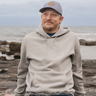 Unisex Eco Hoodie- Blank Apparel  - Heather Grey front Kindred Coast