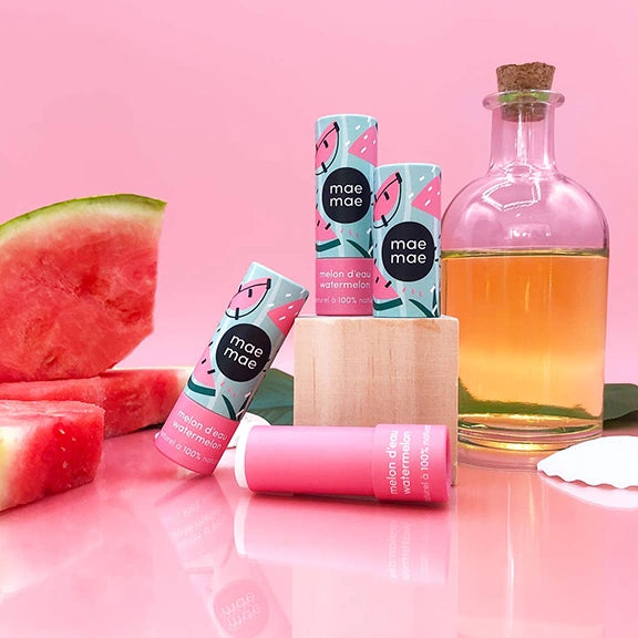 MaeMae Watermelon Lip Balm group