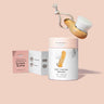 Dry Facial Brush with soft bristles and instructional guide for gentle exfoliation and boosted circulation.