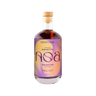Bottle of Amaretto flavored non-alcoholic beverage on a white background
