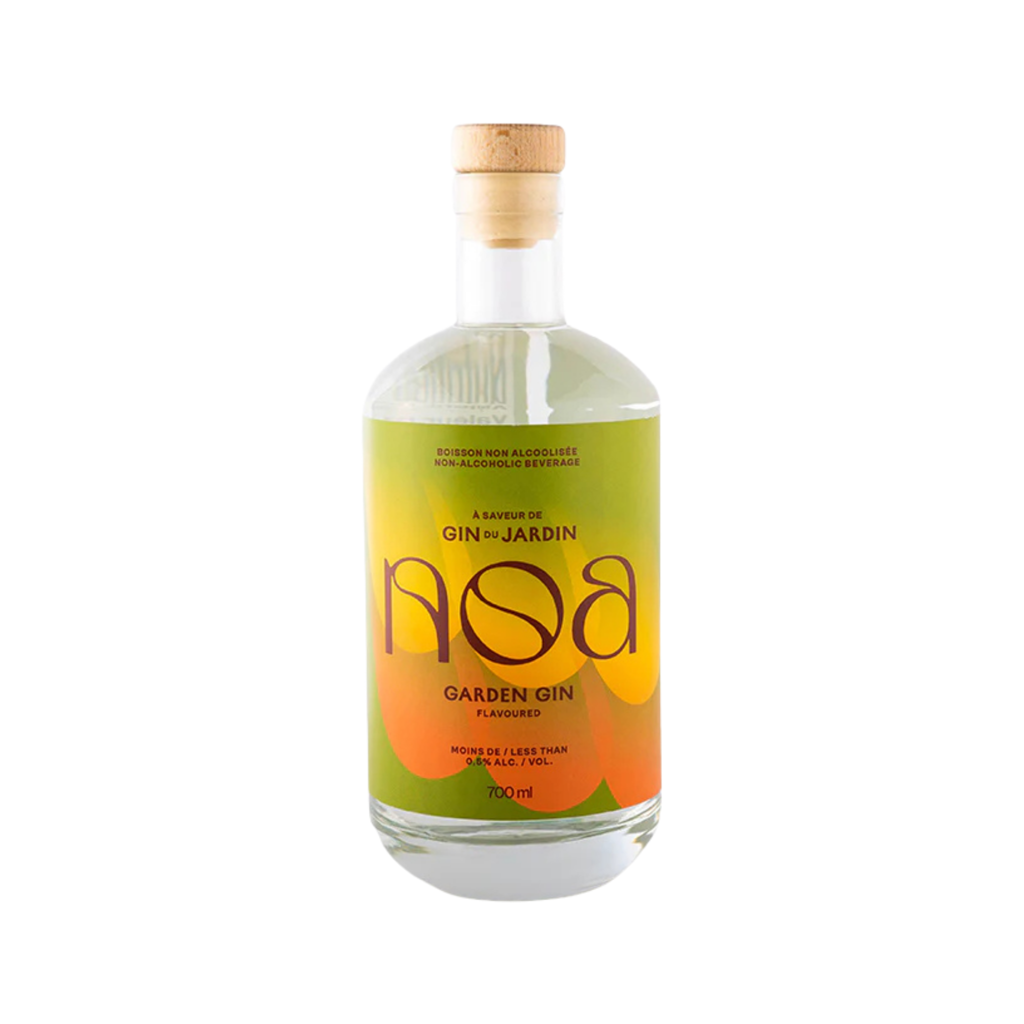 Bottle of Aosa Garden non-alcohol Gin on a white background The Sobr Market