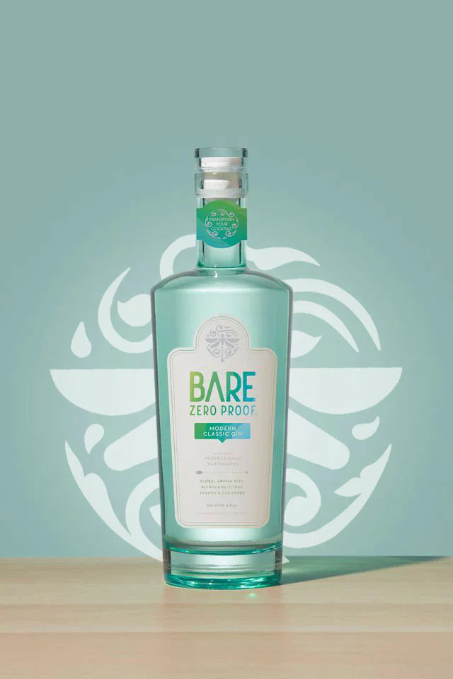 Bare Zero Proof bottle on a light blue background  The Sobr Market