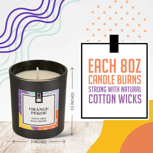 Slow-burning soy candle for relaxation Citea