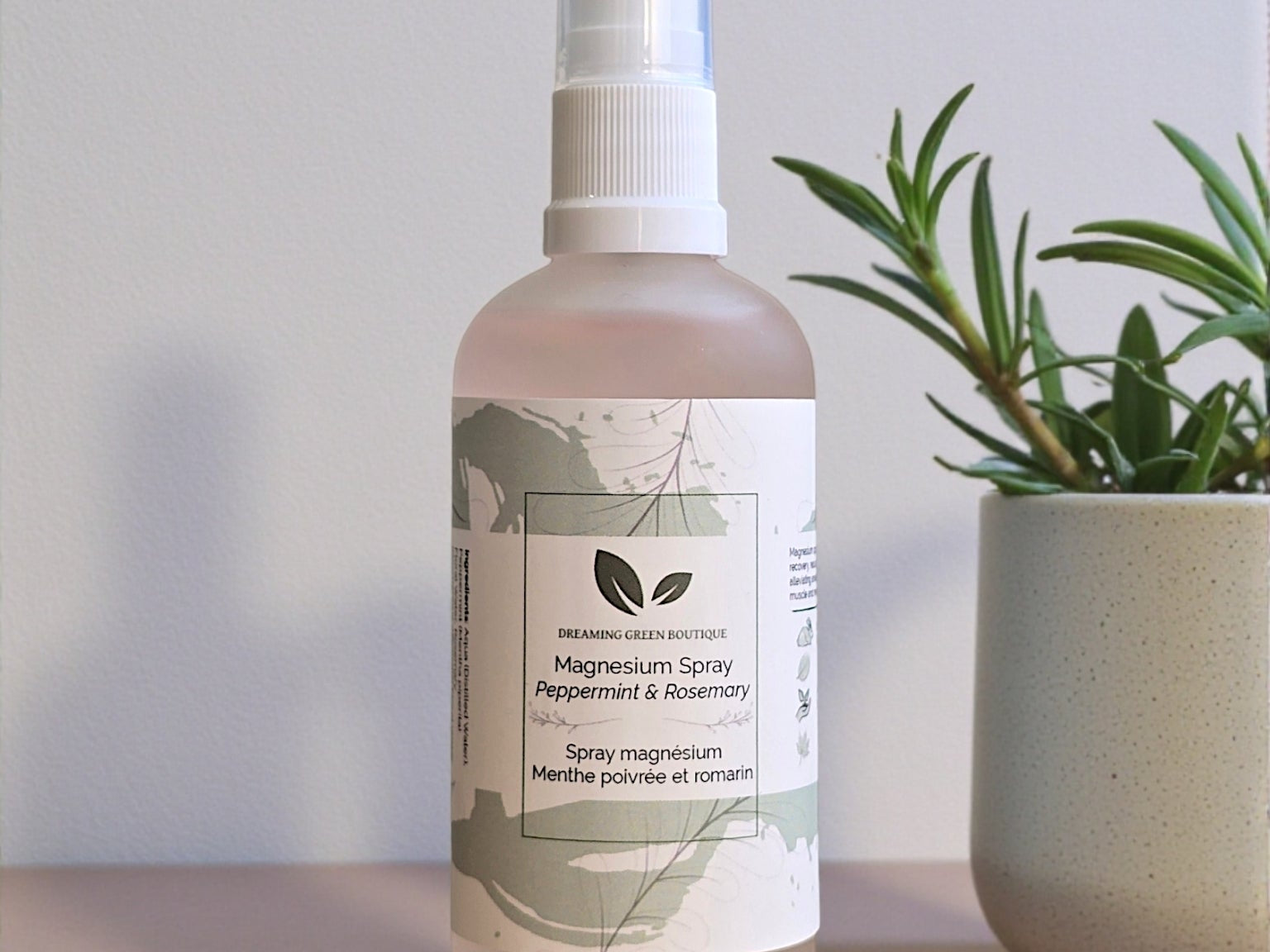 Peppermint & Rosemary Magnesium Spray - Dreaming Green boutique
