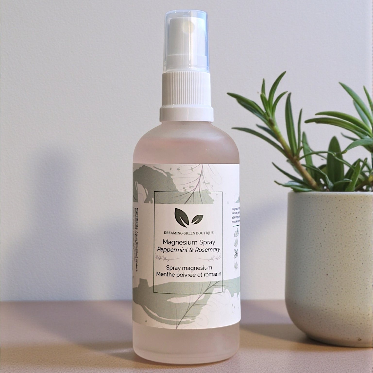 Peppermint & Rosemary Magnesium Spray - Dreaming Green boutique