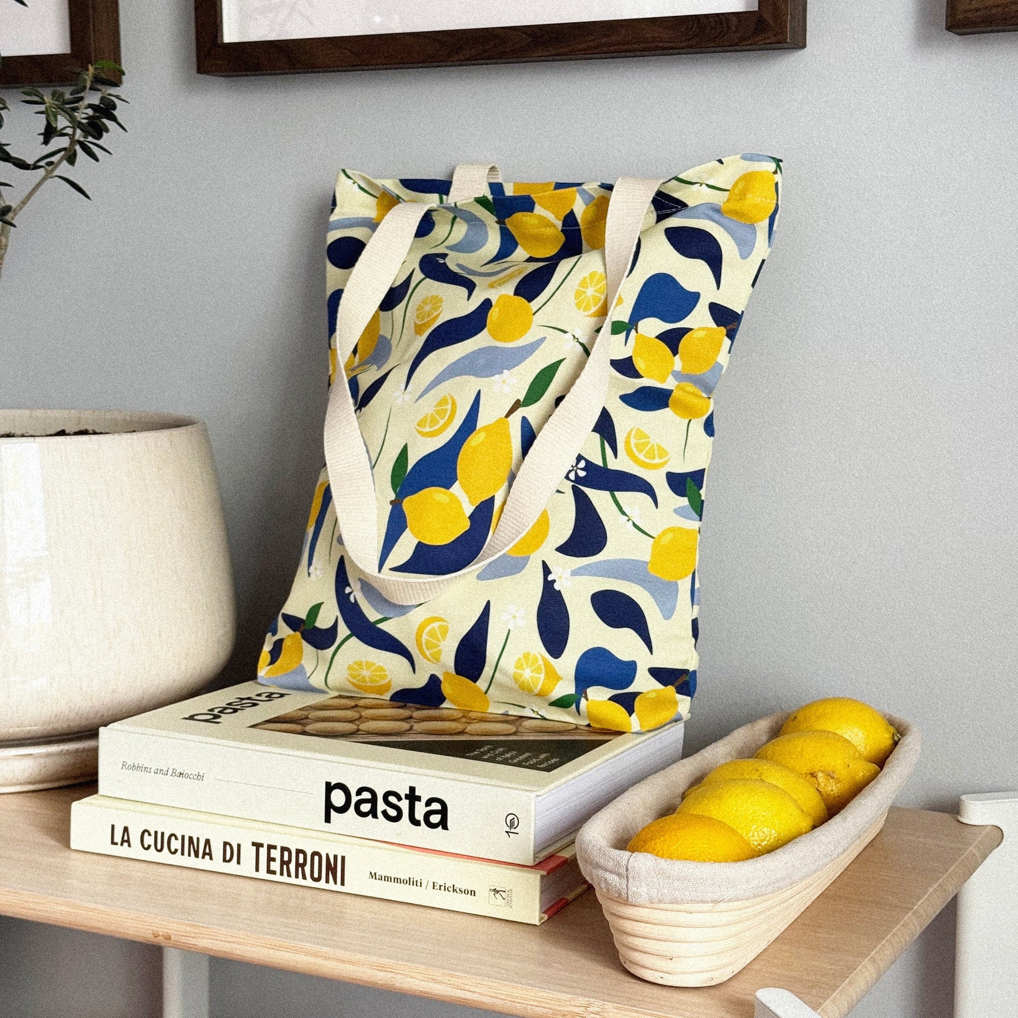Tote Bag – Lemons Linen & Cotton Canvas | Freon Collective