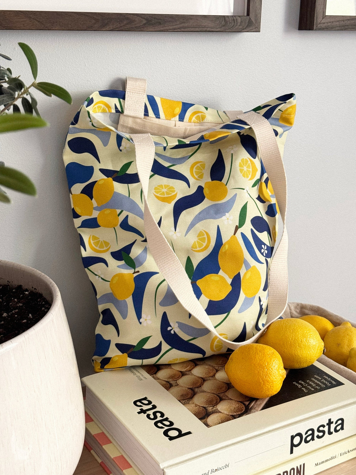 Tote Bag – Lemons Linen & Cotton Canvas | Freon Collective