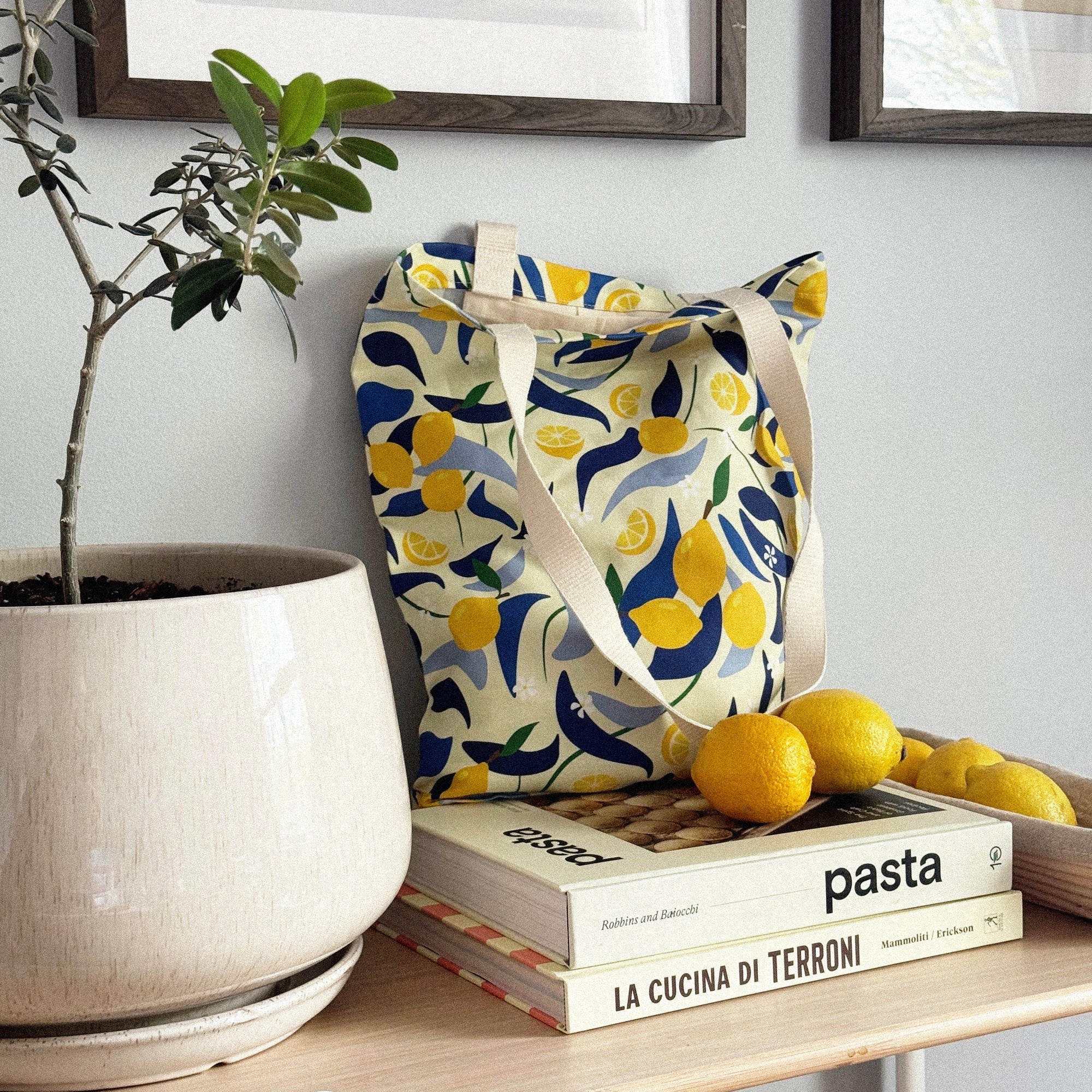 Tote Bag – Lemons Linen & Cotton Canvas | Freon Collective