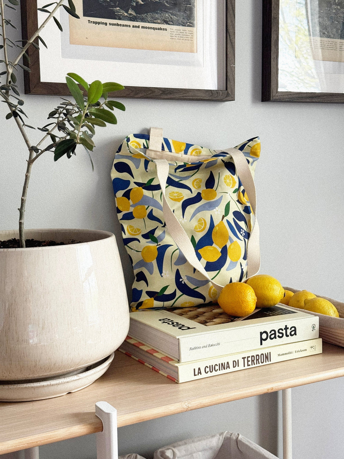 Tote Bag – Lemons Linen & Cotton Canvas | Freon Collective