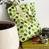 Olives Linen &amp; Cotton Canvas Tote Bag Handmade in Toronto by Freon Collective