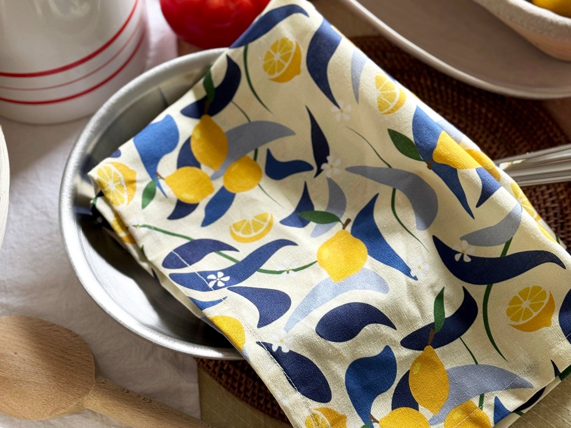 Tea Towel – Lemons Linen & Cotton | Freon Collective