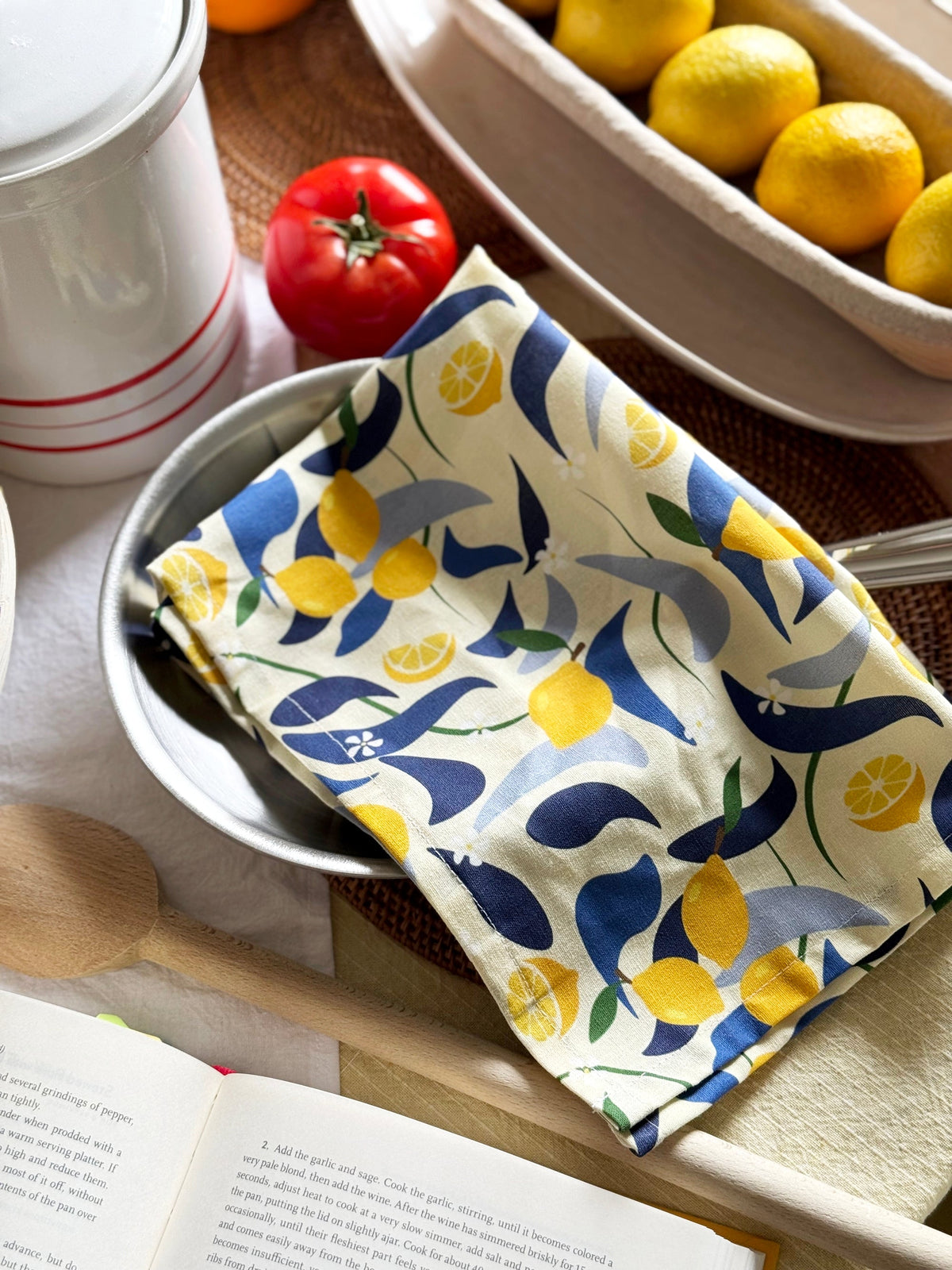Tea Towel – Lemons Linen & Cotton | Freon Collective