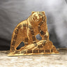 Cribbage Board – Grizzly Bear, 3-Player 10x10" Wooden | Creations by Alfie