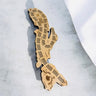 Cribbage Board – Nova Scotia Map, 3-Player with Engraved Cities | Creations by Alfie