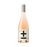 Bottle with a label featuring a black cross on a white background The Sobr Market