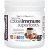 prairienaturals Organic Cocoa Immune Superfoods powder, featuring a label with cocoa and mushroom imagery on a white background.