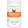 Prairie Naturals Free Range Bonebroth powder, featuring an orange and white label with a chicken graphic.