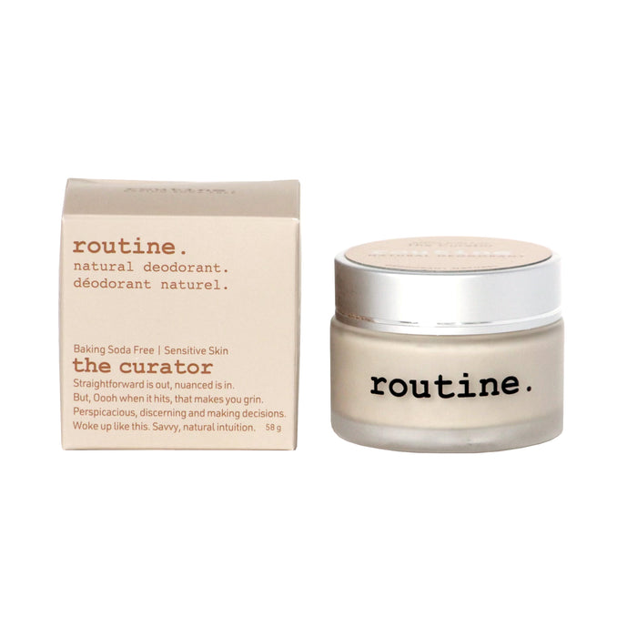 Routine The Curator Aluminum Free Deodorant jar box