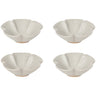 Set of 4 Sakura pinch bowls in stoneware, featuring cherry blossom design, ideal for spring celebrations.