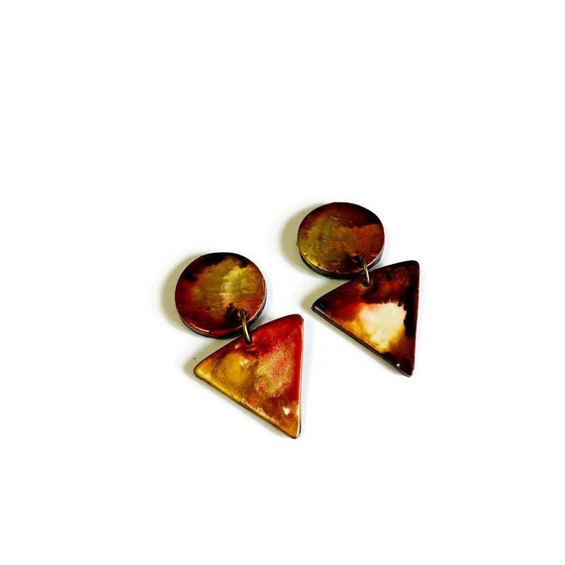 Handmade Autumn Leaf Charm earrings Handmade Sassy Sacha Jewelry 2