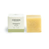 Cocoon Apothecary peppermint bar soap with packaging on a white background