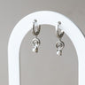 Hoop Earrings – Spira, Silver-Plated Spiral & Mother-of-Pearl | HoraceJewelry