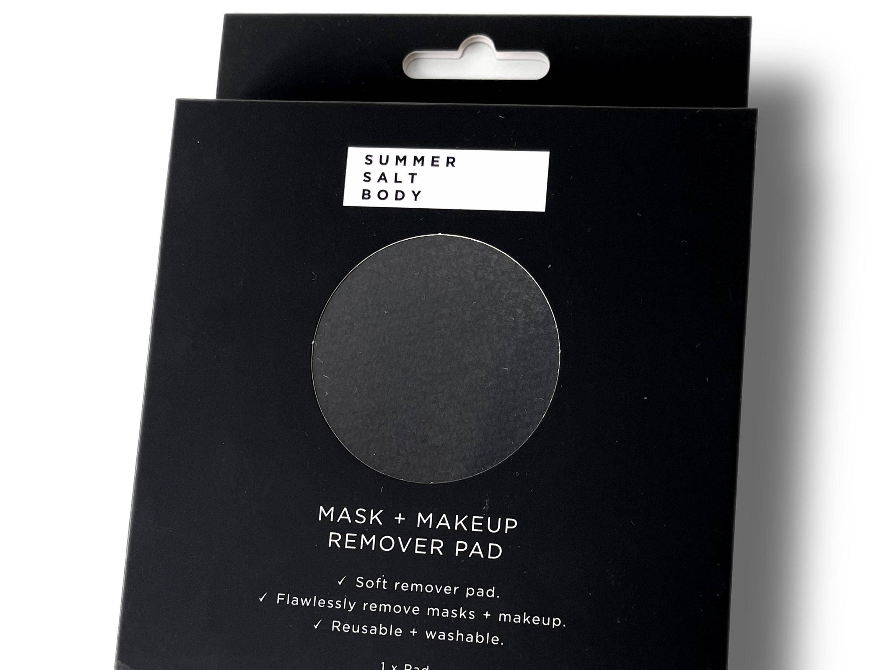 Summer Salt Body Mask and Makeup remover pad boxed