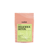 Tea package labeled 'Delicious Detox' by tealish on a white background
