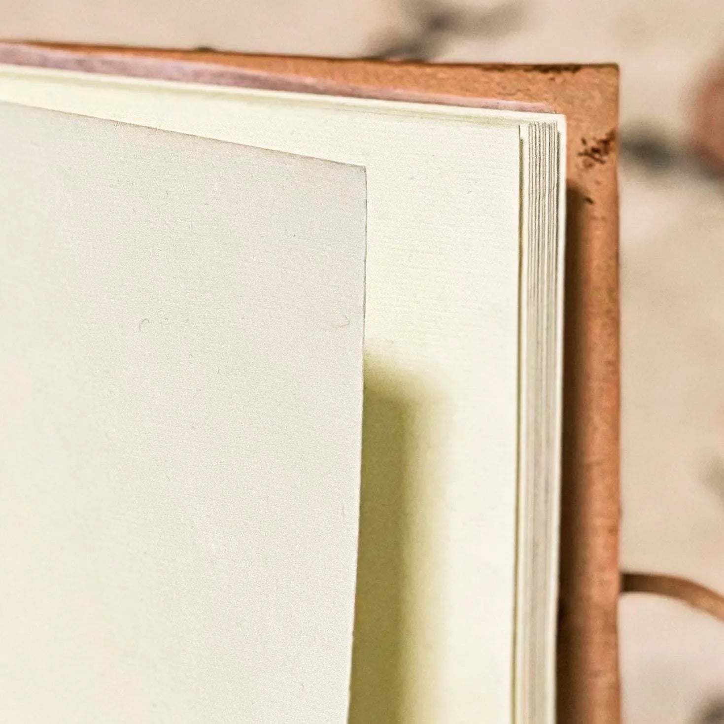 Close-up of a wooden frame with a blurred background