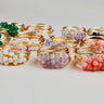 Amethyst - Beaded Dainty Ring by Pinky Mimosa