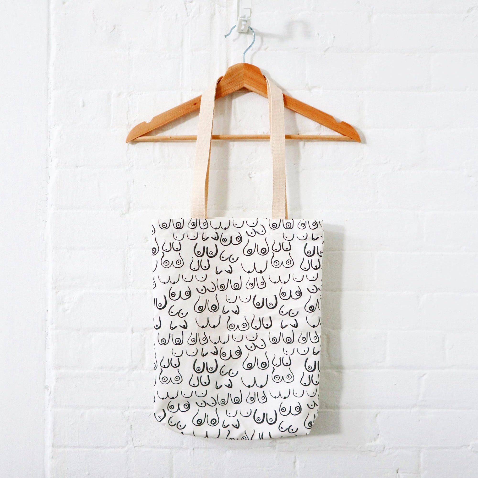 Woman Series Linen and Cotton Canvas Tote Bag Handmade in Toronto by Freon Collective