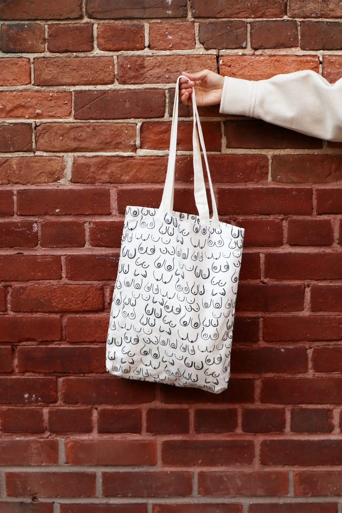Woman Series Linen and Cotton Canvas Tote Bag Handmade in Toronto by Freon Collective 2