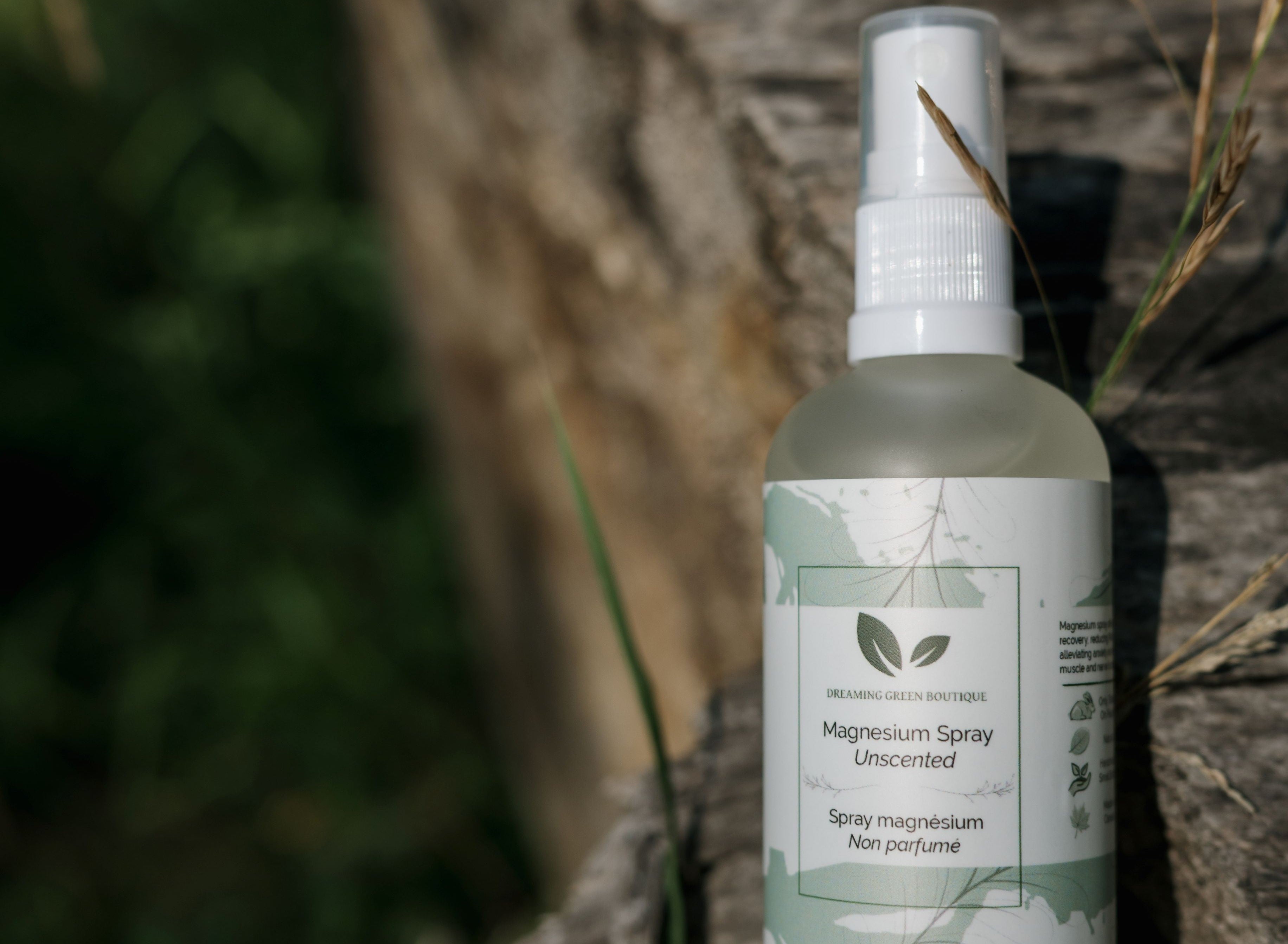 Unscented Magnesium Spray from Dreaming Green boutique 2