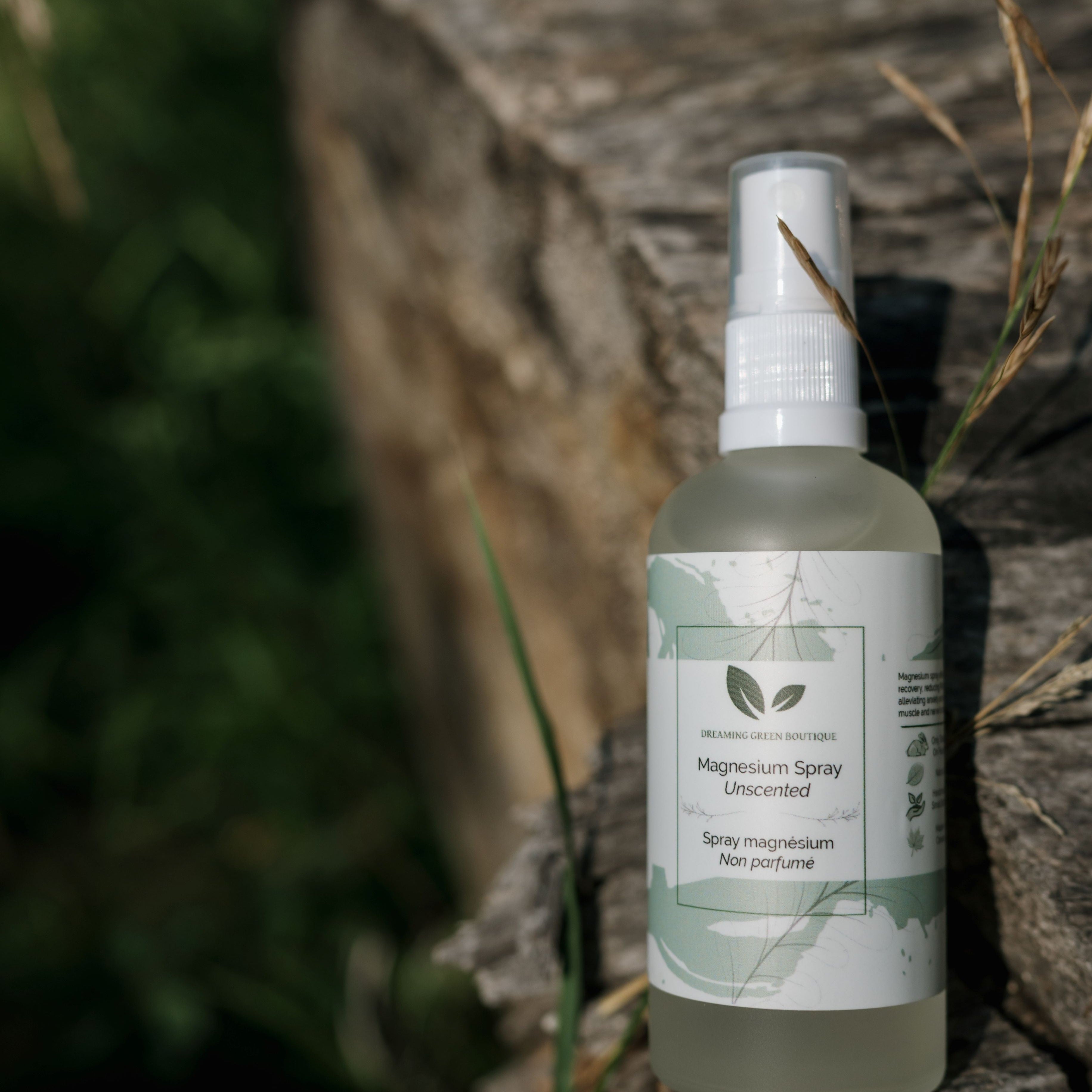 Unscented Magnesium Spray from Dreaming Green boutique 2