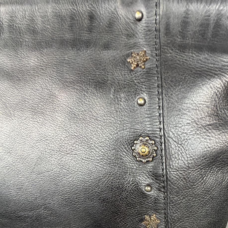 MET Leather Handbag for Women – Studded Genuine Leather Tote | Boutique of Leathers detail
