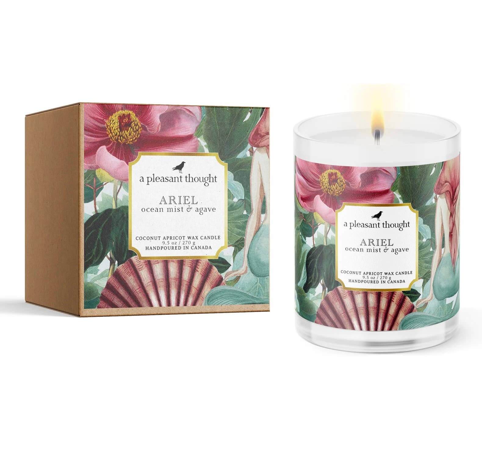 A Pleasant Thought ARIEL | OCEAN MIST & AGAVE | CANDLE: Wood