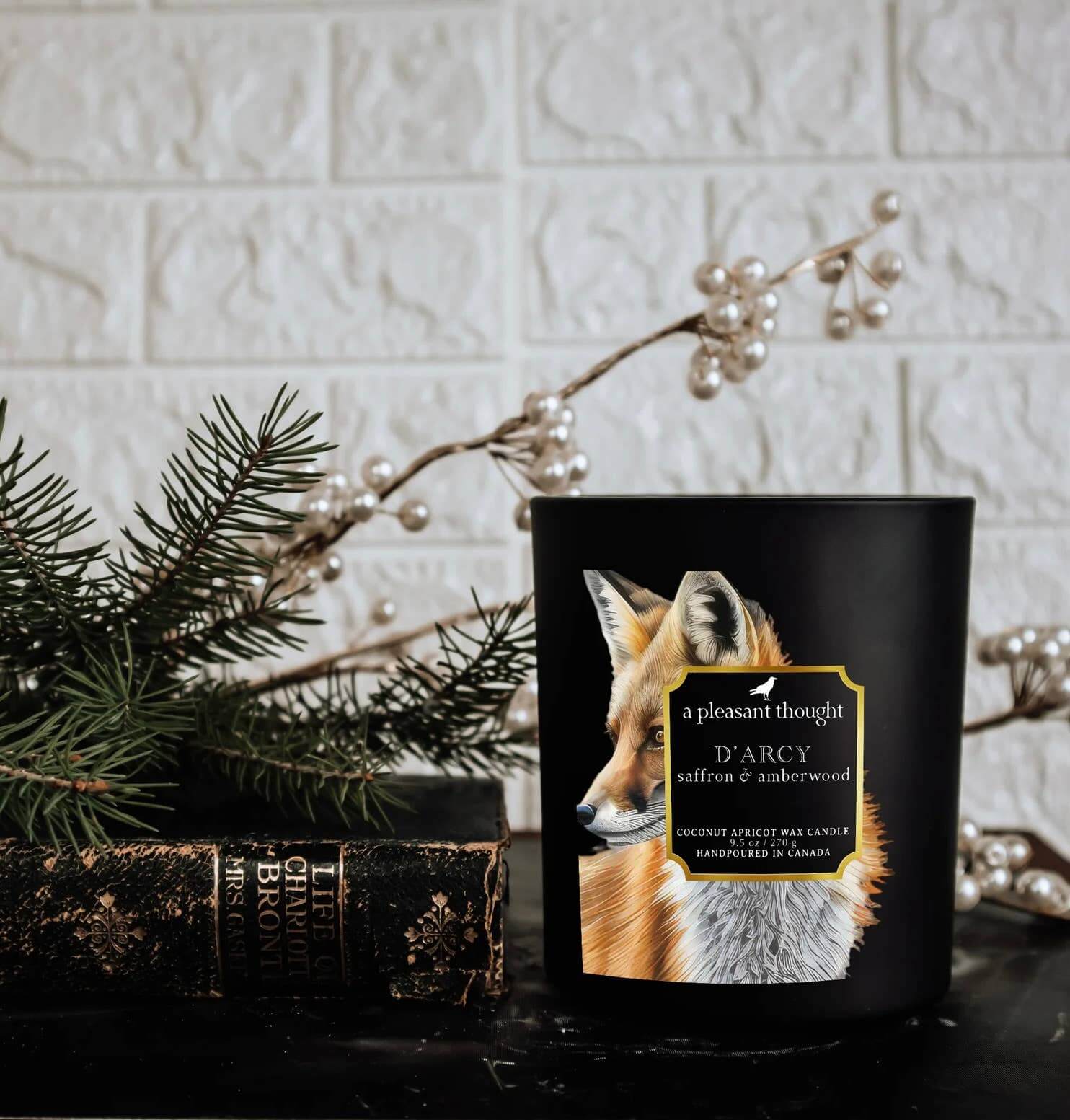 A Pleasant Thought D'ARCY | SAFFRON & AMBERWOOD | RAVEN CANDLE: Wood