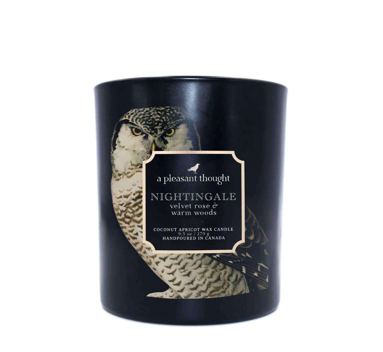 A Pleasant Thought NIGHTINGALE | VELVET ROSE & WARM WOODS | RAVEN CANDLE: Wood