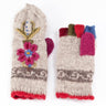 Eden - women's wool knit finger mittens